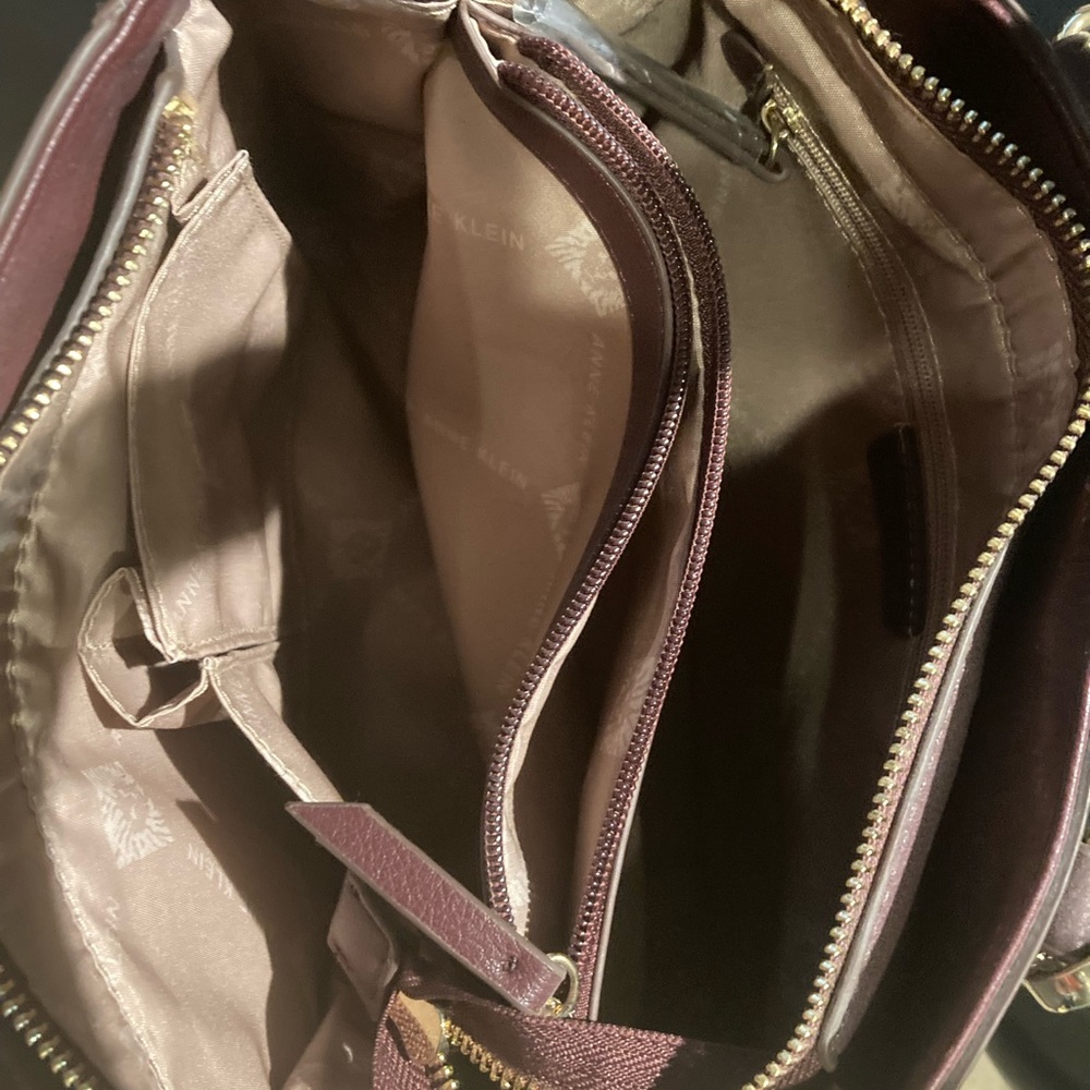Burgundy purse